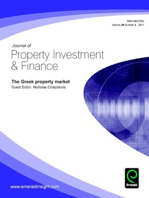 cover image of Journal of Property Investment & Finance, Volume 29, Issue 3